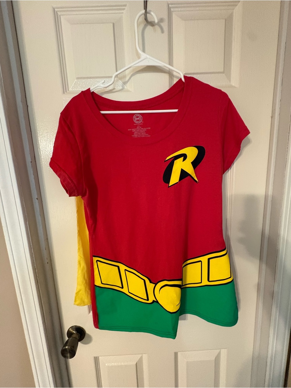DC Comics Kids Robin Costume Tee in Red, Green, Yellow